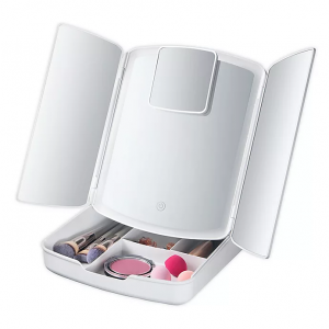 My Foldaway specchio makeup con luci led e porta trucchi