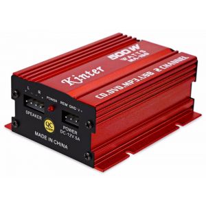 Mini amplificatore stereo 2 canali auto moto 500w usb mp3 kinter ma-150