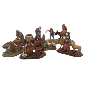 Pastori Presepe - Kit da 6 Scene Pastori mestieri contadini Landi-Moranduzzo