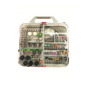 Kit Valigetta Accessori Mini per Trapano Smerigliatrice Punte Frese Modellismo