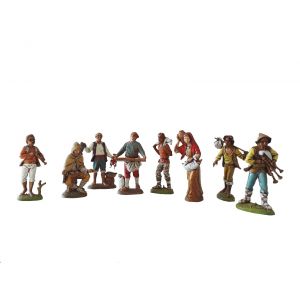 Kit 3 Presepe Set 8 Pastori 12cm Made In Italy Landi-Moranduzzo