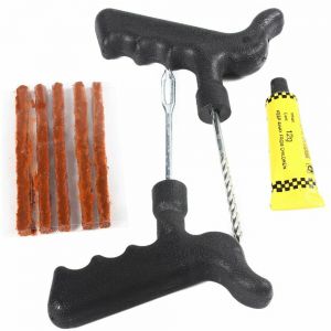 Kit 2 pezzi Ripara Gomme Per Foratura Auto Moto Ruota Riparazione Pneumatici Tubeless