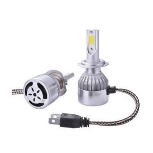 Coppia lampade a led per auto moto c6 h7 3800lm 36w 6000k bianco freddo digitale