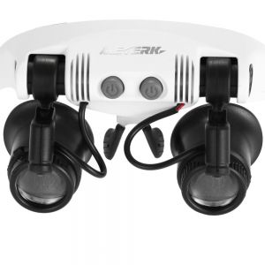 Lente Ingrandimento 10X 15X 20X 25X Occhiali con Luci LED Fascia Silicone Riparazione FaiDaTe