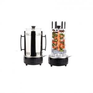 Griglia spiedo elettrico girarrosto verticale spiedini bbq kebab verdure vegan