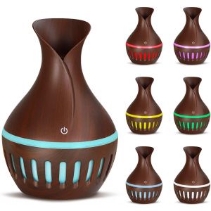 Mini Umidificatore USB con Luci Notturne 7 Colori Umidificatore da Tavolo per Casa Yoga Ufficio Camera da Letto