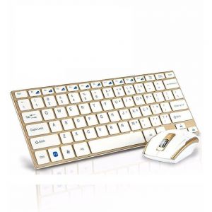 Mini tastiera e mouse wireless 2.4GHZ HK-3910 senza fili compatta zaino viaggio