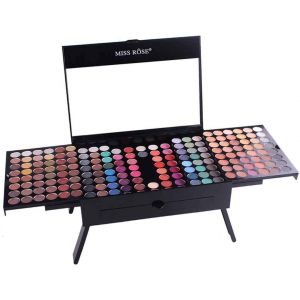 Miss Rose Trucco Beauty Case Cosmetici Set Make Up Blush fondotinta sopracciglia