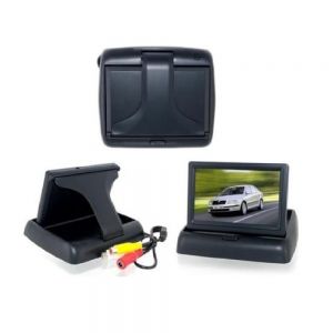 Monitor a scomparsa 4,3 pollici per telecamera retromarcia parcheggio auto