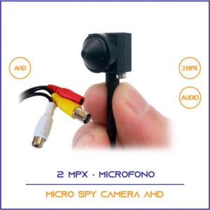 Mini Micro Telecamera Ahd Camera Spia Spy Colori Audio Con Microfono 2 Mpx