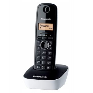 Panasonic KX-TG1611JTW Telefono Cordless DECT Singolo con Base Montabile a Parete