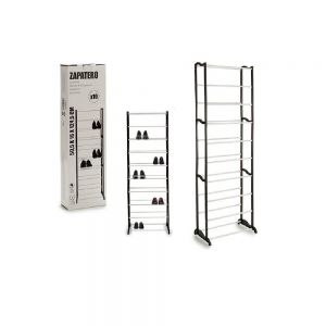 Portascarpe salvaspazio con 10 ripiani organizer scarpe 50.5 x 16 x 124.5 cm