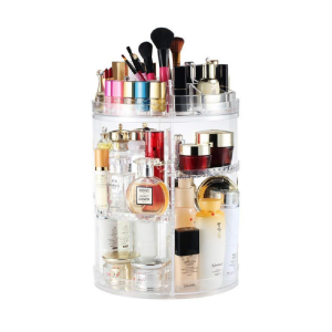Organizzatore di trucco con vari espositori separati espositore cosmetici organizer bagno
