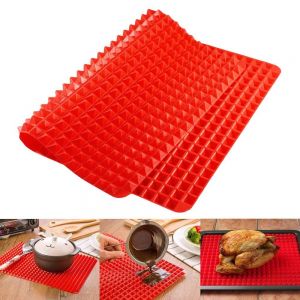 Pyramid Pan tappetino anti aderente in silicone cottura forno scola grassi