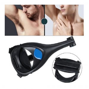 Rasoio Depilazione per Uomini e Body Shaver Nessuna Crema Necessaria Rasatura Bagnata o Asciutta, 2x lamette usa e getta