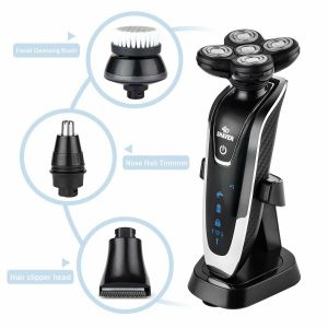 Rasoio Elettrico Ricaricabile Uomo 4D Barba Capelli Naso Basette Impermeabile RSCX-5582