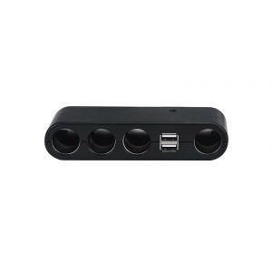 Adattatore auto 4 porte moltiplicatore prese accendisigari 2 usb sdoppiatore Dr