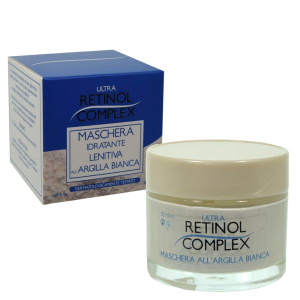 Retinol complex ultra maschera viso idratante pelle lenitiva argilla bianca
