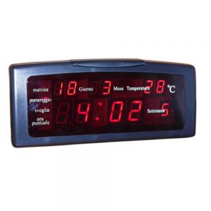 Orologio Sveglia Digitale ZXTL-13A Da Tavolo Led Datario Temperatura moc