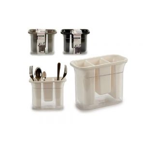 Scolaposate Rettangolare Design Moderno Con raccogli acqua in plastica - Posate Cucina