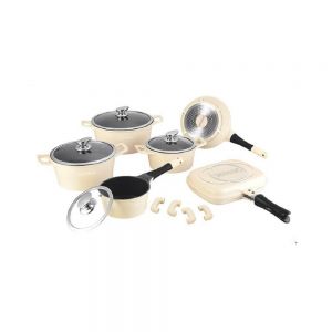 Set batteria di pentole Royalty Line 15 pezzi per cucina a induzione 