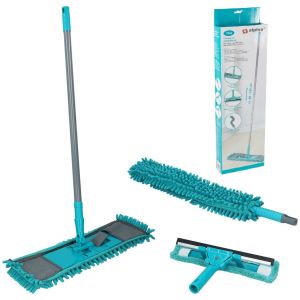 Set Pulizia Casa Alpina Con Tergicristallo Vetri Mocio Pavimenti E Spolverino Polvere