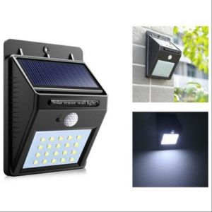 Lampada da parete con sensore di movimento solare da esterno a 20 LED