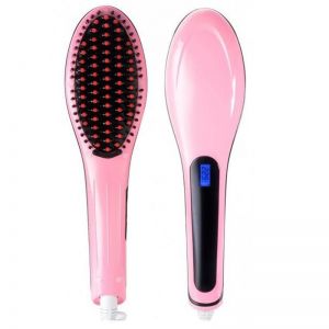 Ricondizionato-Spazzola elettrica HQT-906 ionica lcd snoda liscia capelli piastra temperatura ceramica