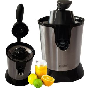 Spremiagrumi elettrico acciaio royalty line manico pressione spremi arance