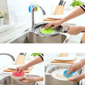 Spugna in silicone resistente e duratura per lavare piatti stoviglie pentole 