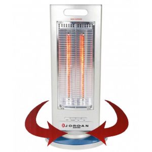 Stufa elettrica fibra di carbonio oscillante alogena 450w 900w jordan