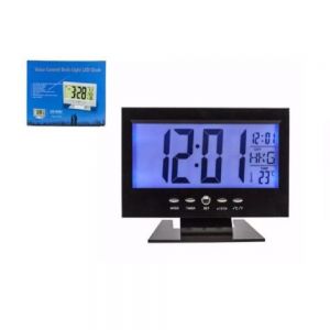 Sveglia Orologio Da Tavolo Ampio Display Lcd Retro Illuminato A Led