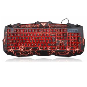 Tastiera Gaming M100 3 Colori Luminosi QWERTY US Layout Tastiera Computer Gamer