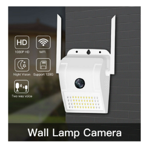 Telecamera ip WiFi esterno 2mp 1080 led sensore allarme luce faro ip66 camera sd