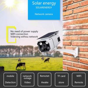 Watchmen telecamera energia solare 1080p per esterni ip67 con batteria ricaricabile