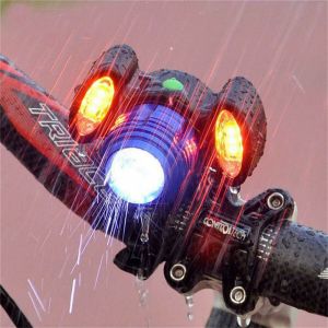 Torcia fanale faro luce rossa anteriore bici bicicletta ricaricabile led b0085
