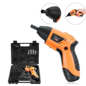 Trapano Avvitatore a Batteria al Litio in Valigetta 4,8V 45 pz snodabile led