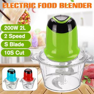 2L Multifunction Elettrico Tritacarne Fruit Meat Frullatore 4 Blades 200W 220V