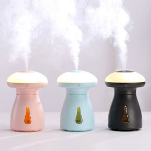 Umidificatore a Forma di Fungo USB con led colorato Diffusore di olio 
