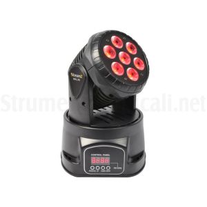 Faro a 7 LED rotante 105W