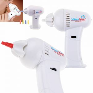 Wax Vac Aspirapolvere Pulisci Orecchie Naso Con Ricambi Silicone