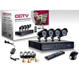 Kit Videosorveglianza 4 Canali  500 Gb - Hard Disk Non Incluso