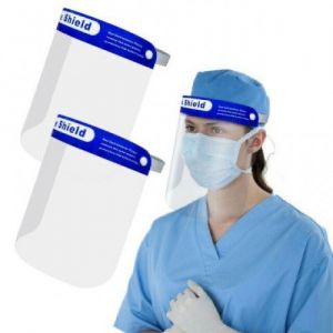 Face shield visiera parafiato protettiva per il viso pack 10 pz