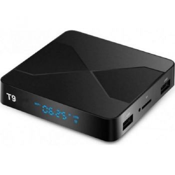 Tv box q-t9 andowl android 10 64g + 4gb hd media player wifi hdmi 5g 6T