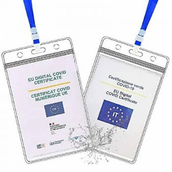 Porta Green Pass Custodia Green Pass 4X-11x15 cm 